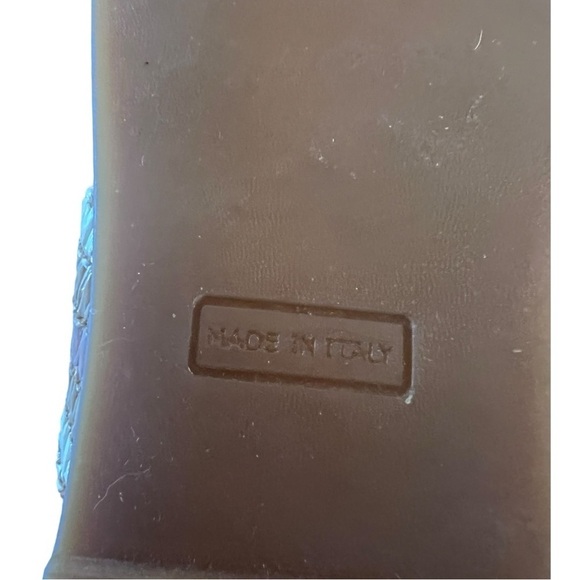 MILA PAOLI Made in Italy Double-Band Slingback Sandals Pink Tan Womens 8 - Picture 12 of 13